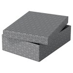 Set de 3 boîtes de rangement & cadeau 265 x360x100 mm  gris esselte