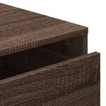 vidaXL Commode d'angle chêne marron 80x41x58 cm bois d'ingénierie