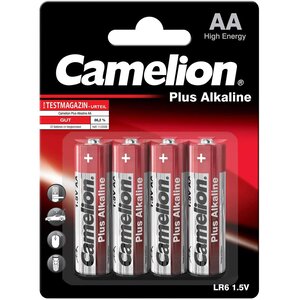 Blister 4 piles LR06/AA Plus Alcaline 1,5V CAMELION