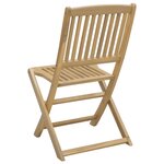 vidaXL Chaises pliables de jardin lot de 4 bois massif d'acacia