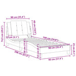 vidaXL Cadre de lit sans matelas cappuccino 90x190 cm similicuir