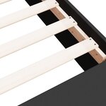 vidaXL Cadre de lit noir 90x200 cm bois d'ingénierie