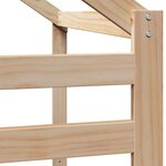 vidaXL Lit haut avec toit 80x200 cm bois de pin massif