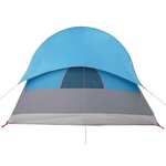 vidaXL Tente de camping tunnel 4 personnes bleu imperméable