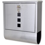 Boîte aux lettres en acier inoxydable argent 02_0041550