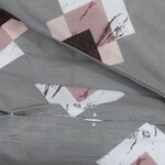 vidaXL Ensemble de housse de couette Gris 200x200 cm Coton
