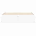 vidaXL Cadre de lit avec tiroirs sans matelas blanc 140x200 cm