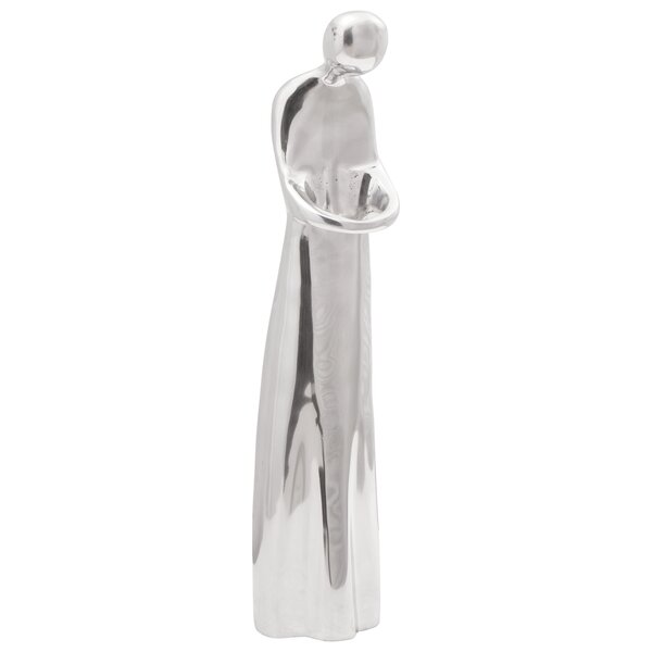 vidaXL Sculpture Argent 10x16x49 cm Aluminium