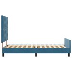 vidaXL Cadre de lit Bleu Foncé 100x200 cm Velours