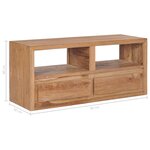 vidaXL Meuble TV 90x30x40 cm bois de teck solide