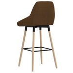 vidaXL Tabouret de bar Marron Tissu