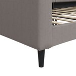vidaXL Lit de repos taupe 90x200 cm tissu