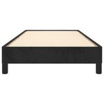 vidaXL Cadre de lit sans matelas noir 100x200 cm velours