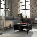 vidaXL Table basse Noir 60x60x30 cm Aggloméré