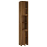 vidaXL Armoire de bain Chêne marron 30x30x183 5 cm Bois d'ingénierie