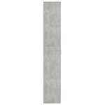 vidaXL Armoire de bureau Gris béton 60x32x190 cm Bois d'ingénierie