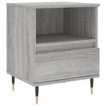vidaXL Tables de chevet 2 Pièces sonoma gris 40x35x50 cm bois ingénierie