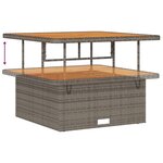 Ensemble de Canapés de Jardin vidaXL 14 Pièces avec Coussins Gris Rattan Poly Acacia