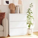 vidaXL Buffet Blanc 60x34x75 cm Bois massif de pin