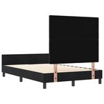 Cadre de lit en velours noir vidaXL 120x200 cm