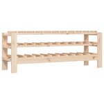 vidaXL Casier à vin 109 5x30x42 cm Bois de pin massif