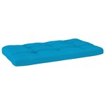 vidaXL Canapé central palette de jardin Gris Bois de pin imprégné