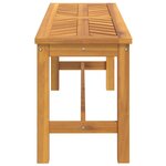 vidaXL Banc de jardin 110 cm bois massif d'acacia