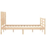 vidaXL Cadre de lit sans matelas 140x200 cm bois massif