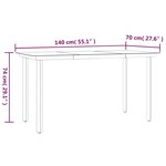 vidaXL Ensemble à manger de jardin 7 Pièces résine tressée acier