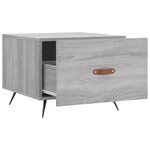 vidaXL Table basse Sonoma gris 50x50x40 cm Bois d'ingénierie