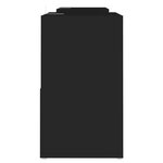 vidaXL Meuble TV Noir 104x30x52 cm Bois d'ingénierie