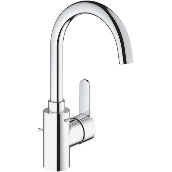 GROHE Mitigeur lavabo monocommande Eurostyle Cosmopolitan 23043003 - Bec tube pivotant - Limiteur de débit - Chrome - Taille L