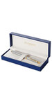 Waterman hemisphere stylo roller  acier inoxydable  recharge noire pointe fine  coffret cadeau