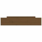 vidaXL Tiroirs de lit 2 Pièces Marron miel Bois de pin massif