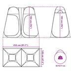 vidaXL Tente d'intimité bleu escamotable imperméable