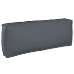 vidaXL Ensemble de Coussins de Palette 3 Pièces en Tissu Oxford Anthracite