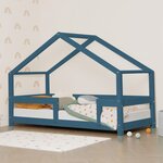 Lit cabane enfant LUCKY 80 x 160 bleu marine