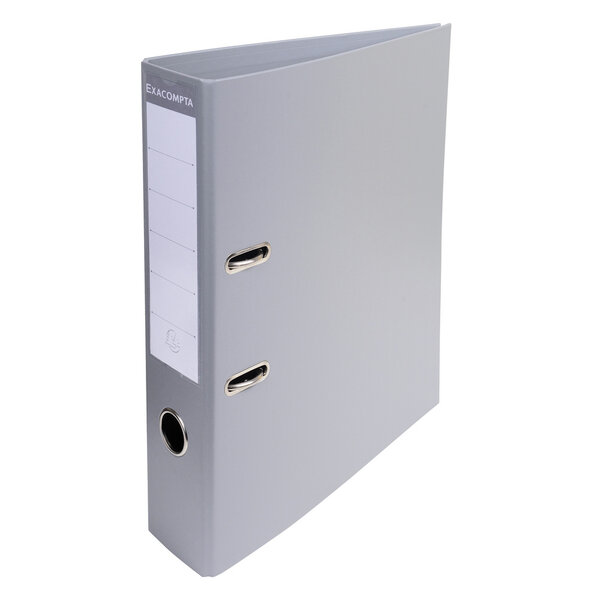 Classeur à levier PVC A4 dos de 70mm Gris EXACOMPTA