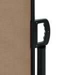 vidaXL Auvent latéral rétractable taupe 180x500 cm