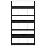 Paravent vidaXL 2 Pièces Chêne noir 100x33x187 5 cm Bois d'ingénierie