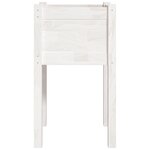 vidaXL Jardinières d'extérieur 2 Pièces Blanc 40x40x70 cm Bois de pin