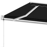 vidaXL Auvent automatique sur pied 500x300 cm Anthracite