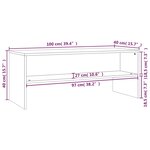 vidaXL Meuble TV Chêne sonoma 100x40x40 cm Bois d'ingénierie