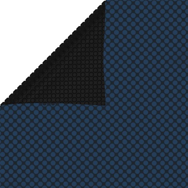 vidaXL Film solaire de piscine flottant PE 400x200 cm Noir et bleu