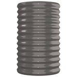 vidaXL Lit surélevé de jardin Acier enduit de poudre 260x40x68 cm gris