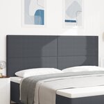 Tête de lit vidaXL Design simple Gris foncé 200 cm en tissu velours côtelé