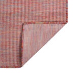 vidaXL Tapis à tissage plat d'extérieur 100x200 cm Rouge