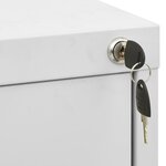 vidaXL Classeur Gris clair 46x62x164 cm Acier
