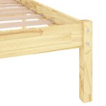 vidaXL Cadre de lit sans matelas bois massif 120x200 cm