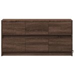 vidaXL Meuble TV avec LED chêne marron 100x34x50 cm bois d'ingénierie
